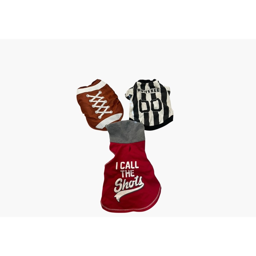Foam football Themed Referee Halloween dog costume size S pre-owned